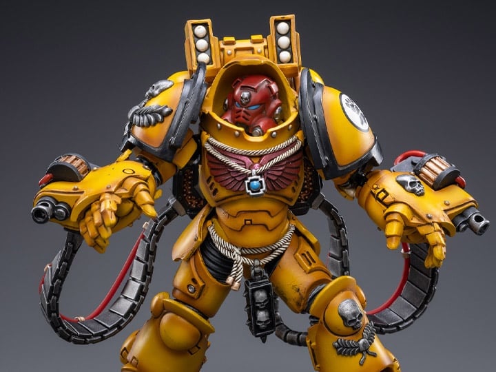 Warhammer 40K Imperial Fists Aggressor Brother Sergeant Lycias 1/18 Scale Figure Gallery Image 1