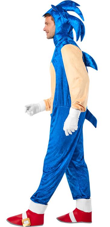 Sonic The Hedgehog Adult Deluxe Sonic Costume Gallery Image 5