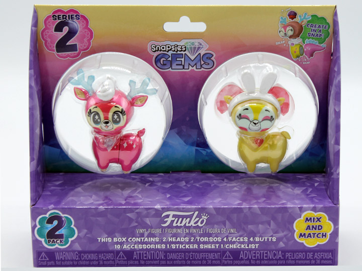 Snapsies Gems Wave 3 (Spring) Blush & Pinky Set of 2 Capsule Figures Gallery Image 1