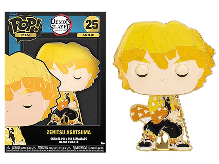 Pop! Pins: Anime Demon Slayer - Zenitsu Agatsuma Gallery Image 1