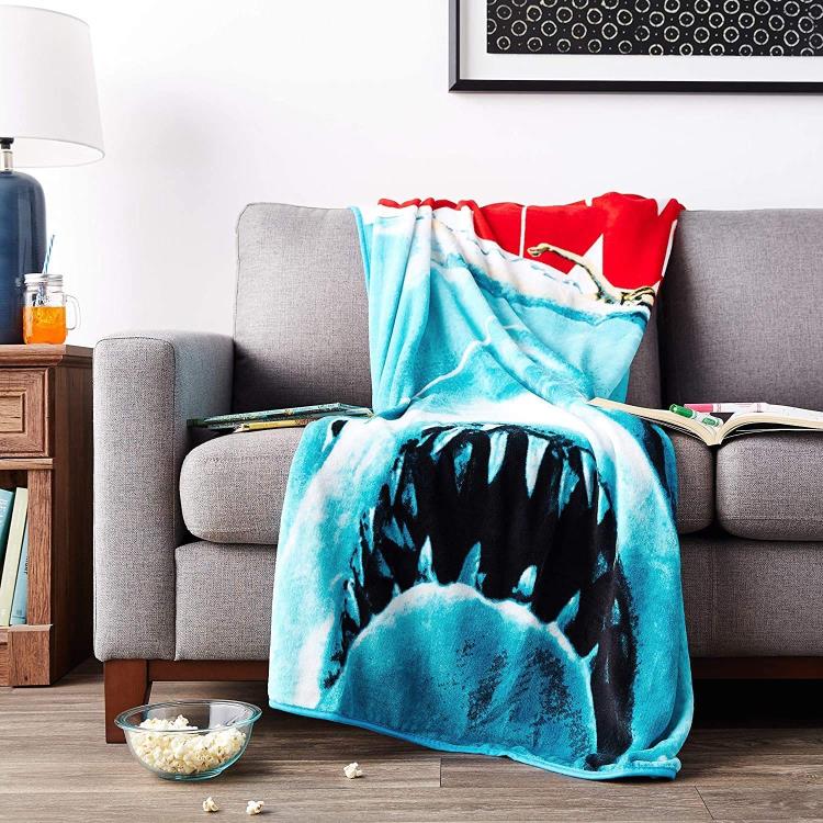 Jaws Plush Throw Blanket Gallery Image 3