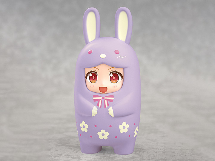 Nendoroid More Kigurumi Purple Bunny Happiness Face Parts Case Gallery Image 1