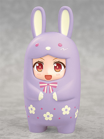Nendoroid More Kigurumi Purple Bunny Happiness Face Parts Case Gallery Image 2