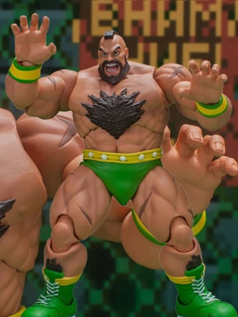 Ultra Street Fighter II: The Final Challengers Zangief (Green) 1/12 Scale Exclusive Action Figure Gallery Image 2