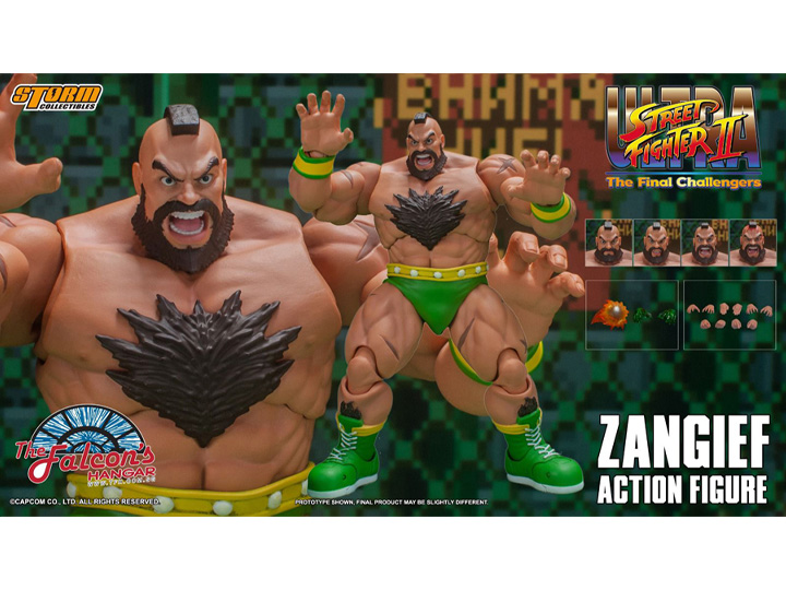Ultra Street Fighter II: The Final Challengers Zangief (Green) 1/12 Scale Exclusive Action Figure Gallery Image 1