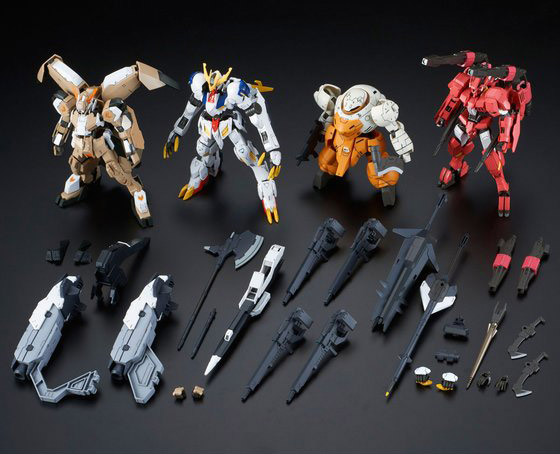 Mobile Suit Gundam: Iron-Blooded Orphans HG Tekkadan Complete Set (Reissue) 1/144 Scale Exclusive Set of 4 Model Kits Gallery Image 12