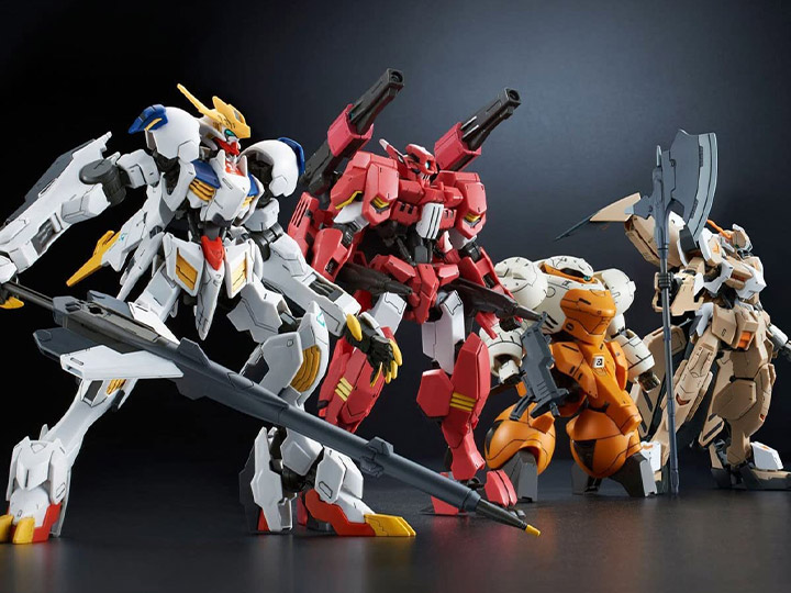 Mobile Suit Gundam: Iron-Blooded Orphans HG Tekkadan Complete Set (Reissue) 1/144 Scale Exclusive Set of 4 Model Kits Gallery Image 1
