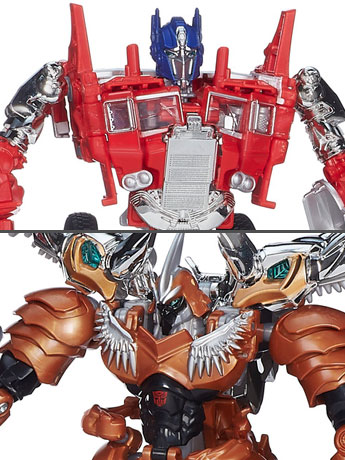 Transformers: Age of Extinction Voyager Optimus Prime & Grimlock