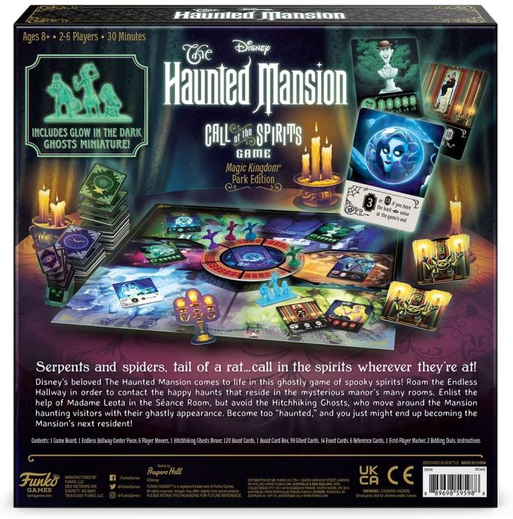 Disney The Haunted Mansion: Call of The Spirits Board Game Magic Kingdom Park Edition Gallery Image 3