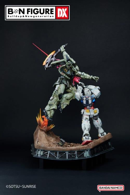 Mobile Suit Gundam BN Figure DX Series RX-78-2 Gundam Vs. MS-06S Zaku II Statue Gallery Image 5