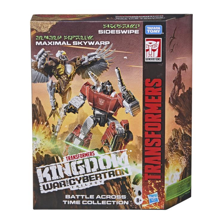 Transformers War for Cybertron: Kingdom Battle Across Time Collection Deluxe Sideswipe & Maximal Skywarp Exclusive Two-Pack Gallery Image 16