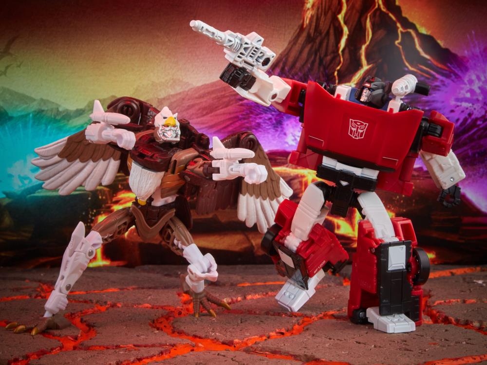 Transformers War for Cybertron: Kingdom Battle Across Time Collection Deluxe Sideswipe & Maximal Skywarp Exclusive Two-Pack Gallery Image 4