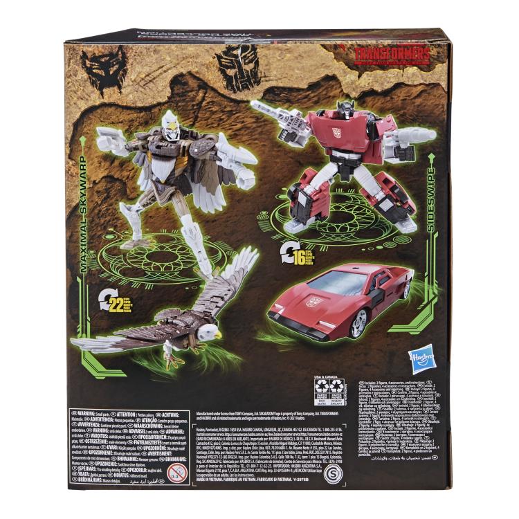 Transformers War for Cybertron: Kingdom Battle Across Time Collection Deluxe Sideswipe & Maximal Skywarp Exclusive Two-Pack Gallery Image 17