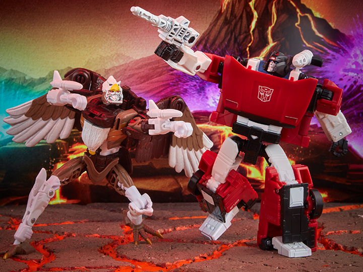 Transformers War for Cybertron: Kingdom Battle Across Time Collection Deluxe Sideswipe & Maximal Skywarp Exclusive Two-Pack Gallery Image 1