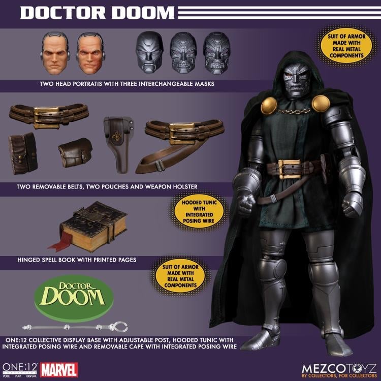 Marvel One:12 Collective Doctor Doom Action Figure Gallery Image 10