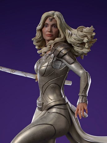 Eternals Battle Diorama Series Thena 1/10 Art Scale Limited Edition Statue Gallery Image 2