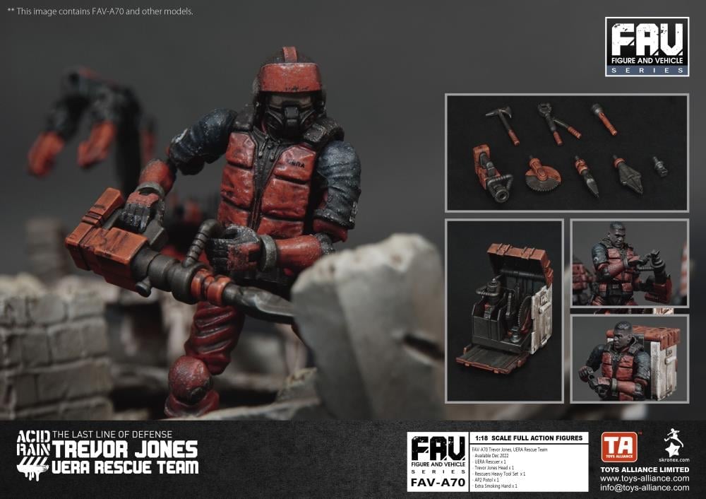 Acid Rain FAV-A70 Trevor Jones (UERA Rescue Team) Action Figure Gallery Image 7