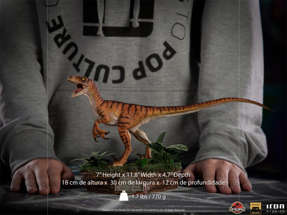 Jurassic Park: The Lost World Velociraptor 1/10 Deluxe Art Scale Statue Gallery Image 12