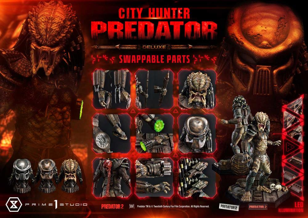 Predator 2 Museum Masterline City Hunter Predator Deluxe 1/3 Scale Statue Gallery Image 46