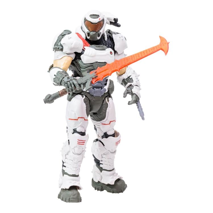DOOM Slayer (White Armor) BBTS Exclusive Action Figure Gallery Image 3