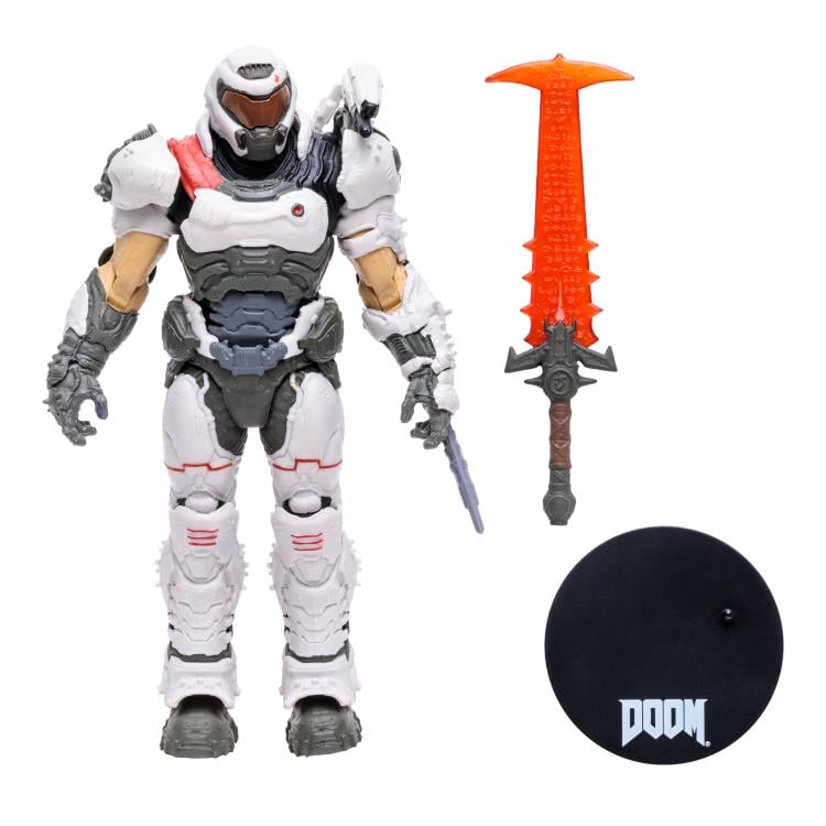 DOOM Slayer (White Armor) BBTS Exclusive Action Figure Gallery Image 9