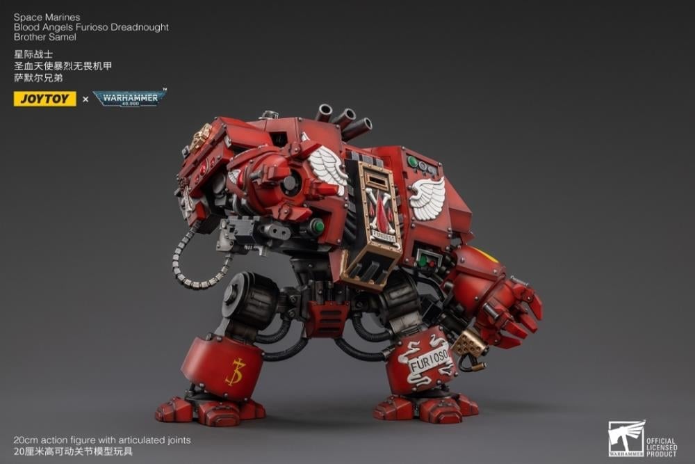 Warhammer 40K Blood Angels Furioso Dreadnought Brother Samel 1/18 Scale Figure Gallery Image 5