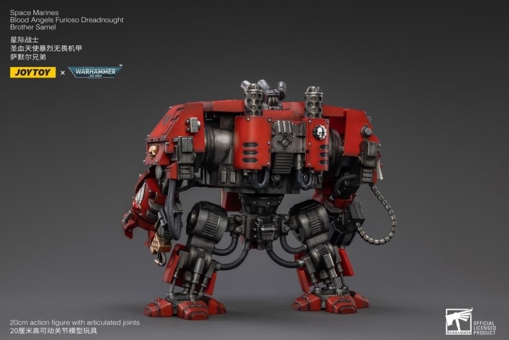 Warhammer 40K Blood Angels Furioso Dreadnought Brother Samel 1/18 Scale Figure Gallery Image 9