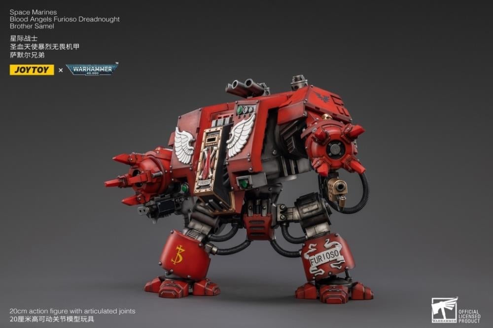 Warhammer 40K Blood Angels Furioso Dreadnought Brother Samel 1/18 Scale Figure Gallery Image 7