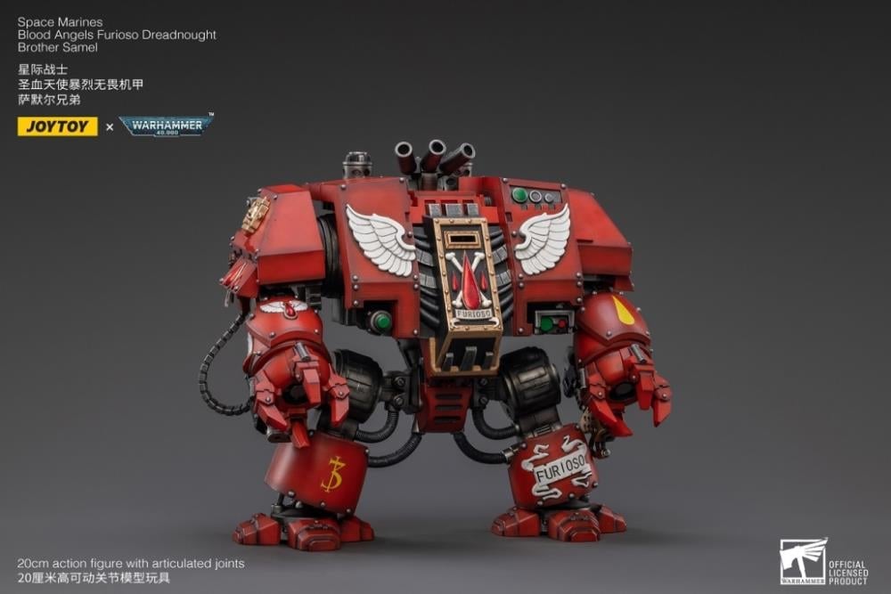 Warhammer 40K Blood Angels Furioso Dreadnought Brother Samel 1/18 Scale Figure Gallery Image 3