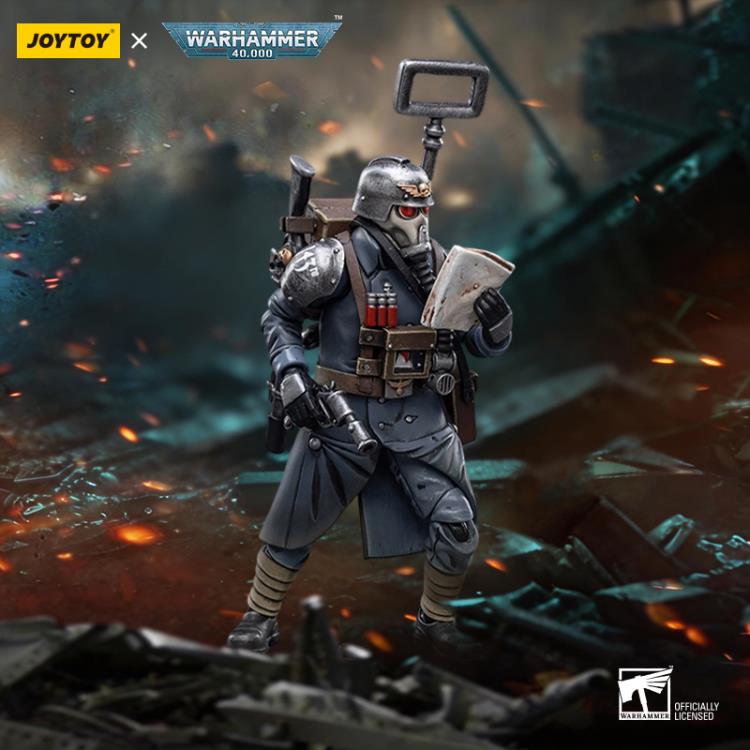 Warhammer 40,000 Death Korps of Krieg Veteran Squad Guardsman Communication Specialist 1/18 Scale Action Figure Gallery Image 6