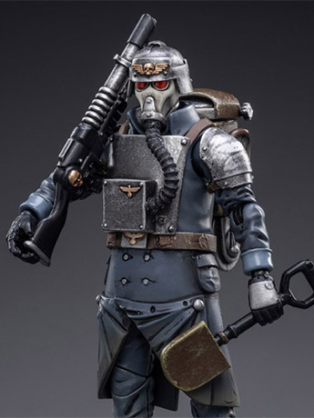Warhammer 40K Death Korps of Krieg Veteran Squad Guardsman Demolitions Specialist 1/18 Scale Action Figure Gallery Image 2