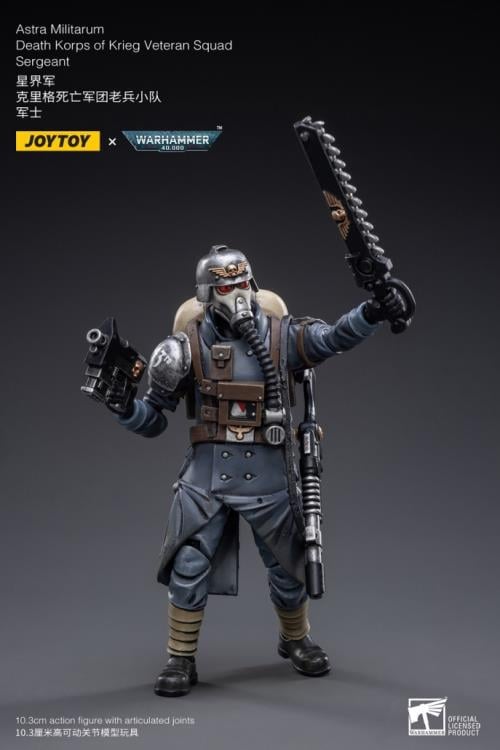 Warhammer 40K Death Korps of Krieg Veteran Squad Guardsman Squad Sergeant 1/18 Scale Action Figure Gallery Image 3