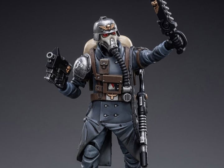 Warhammer 40K Death Korps of Krieg Veteran Squad Guardsman Squad Sergeant 1/18 Scale Action Figure Gallery Image 1