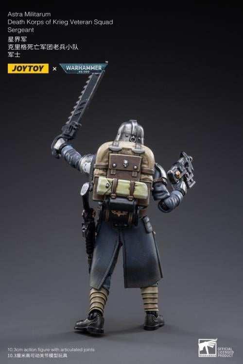 Warhammer 40K Death Korps of Krieg Veteran Squad Guardsman Squad Sergeant 1/18 Scale Action Figure Gallery Image 4