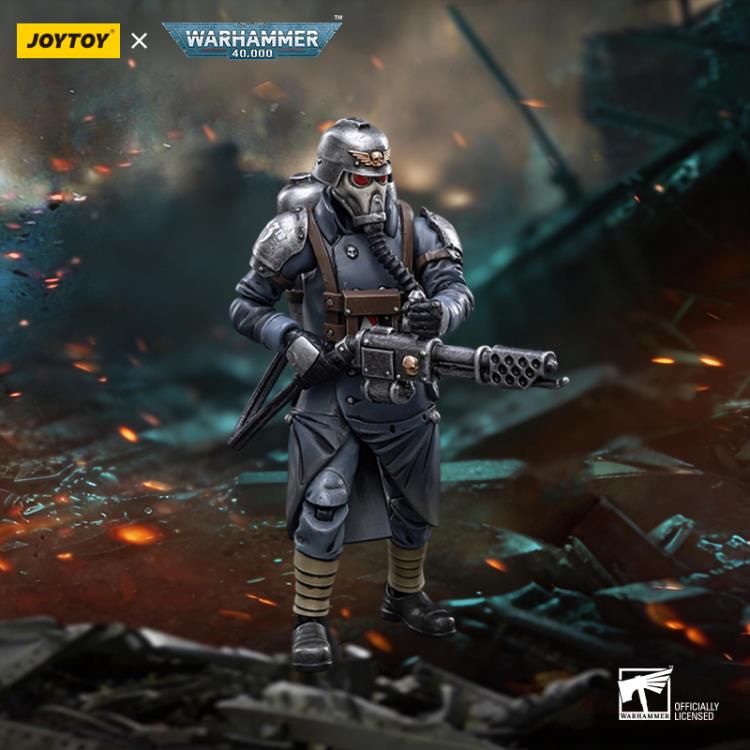 Warhammer 40,000 Death Korps of Krieg Veteran Squad Guardsman with Flamer 1/18 Scale Action Figure Gallery Image 6