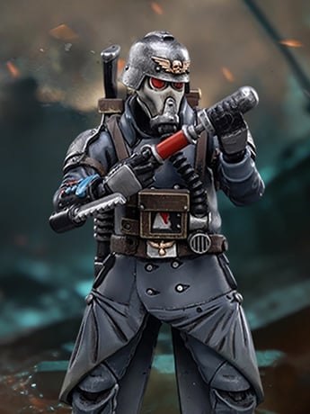 Warhammer 40,000 Death Korps of Krieg Veteran Squad Guardsman Medic 1/18 Scale Action Figure Gallery Image 2