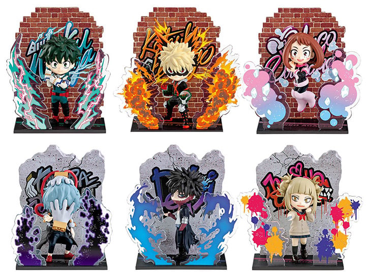 My Hero Academia Wall Art Collection Heroes & Villains Boxed Set of 6 Figures Gallery Image 1