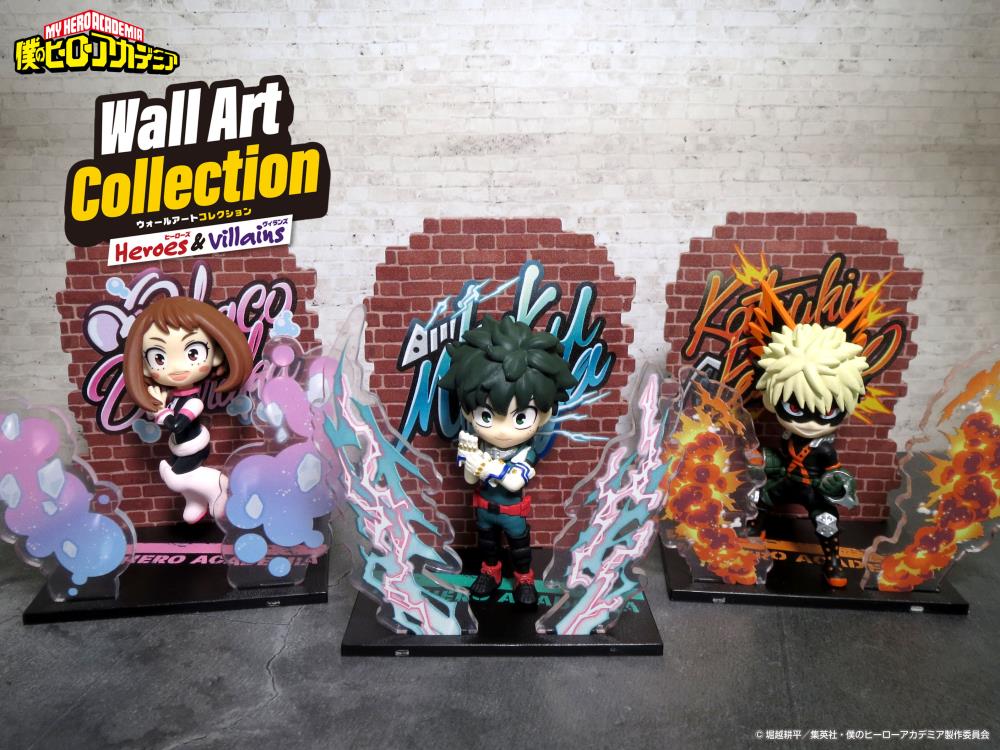 My Hero Academia Wall Art Collection Heroes & Villains Boxed Set of 6 Figures Gallery Image 9