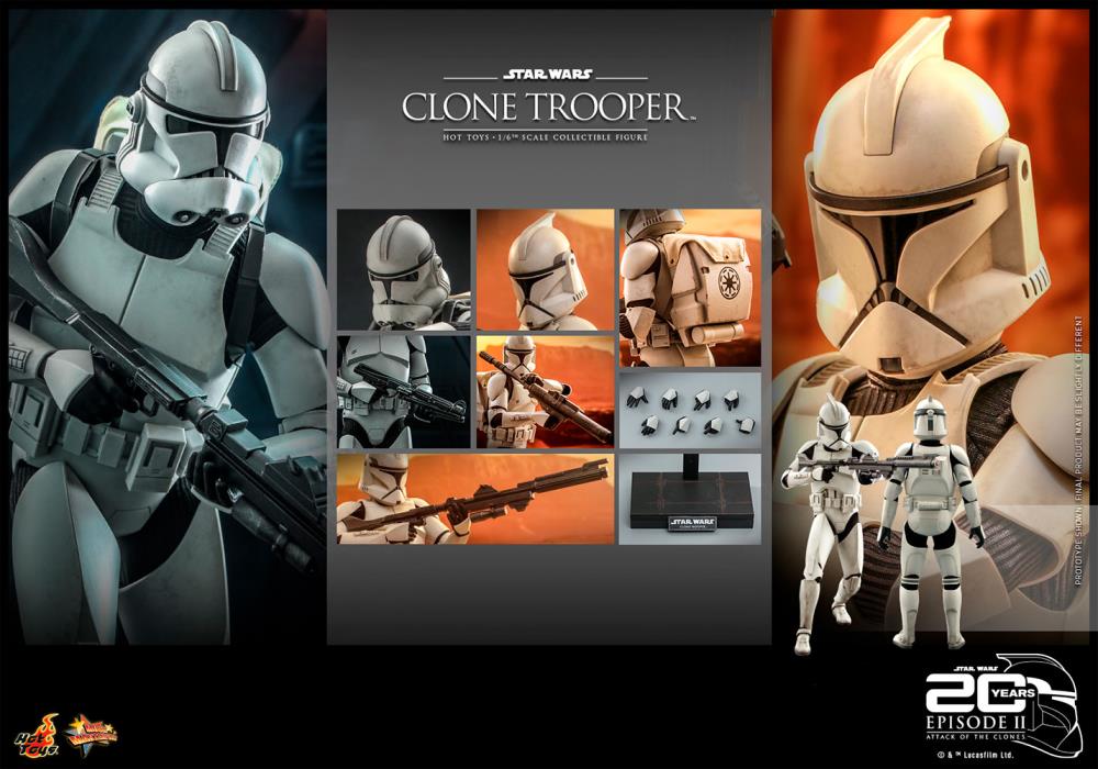 Star Wars: Attack of the Clones MMS647 Clone Trooper 1/6th Scale Collectible Figure Gallery Image 18