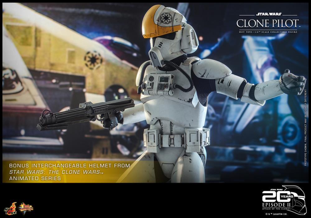 Star Wars: Attack of the Clones MMS648 Clone Pilot 1/6th Scale Collectible Figure Gallery Image 16