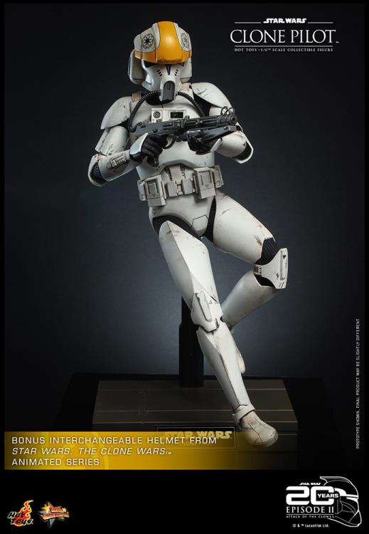 Star Wars: Attack of the Clones MMS648 Clone Pilot 1/6th Scale Collectible Figure Gallery Image 4
