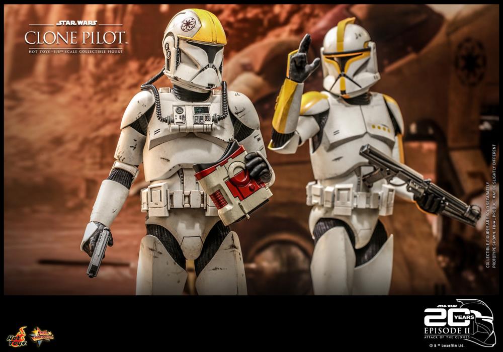 Star Wars: Attack of the Clones MMS648 Clone Pilot 1/6th Scale Collectible Figure Gallery Image 13