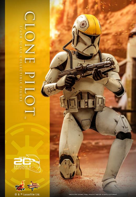 Star Wars: Attack of the Clones MMS648 Clone Pilot 1/6th Scale Collectible Figure Gallery Image 8