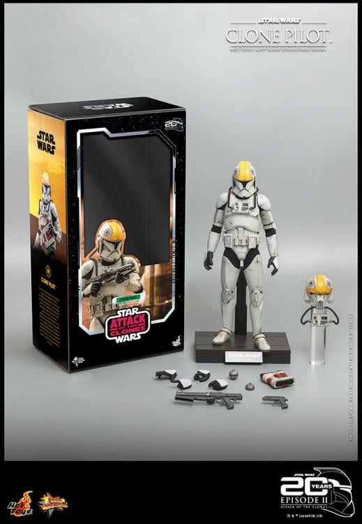 Star Wars: Attack of the Clones MMS648 Clone Pilot 1/6th Scale Collectible Figure Gallery Image 17