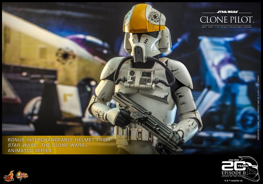 Star Wars: Attack of the Clones MMS648 Clone Pilot 1/6th Scale Collectible Figure Gallery Image 15