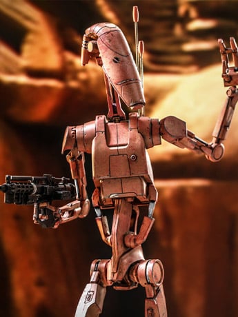 Star Wars: Attack of the Clones MMS649 Battle Droid (Geonosis) 1/6th Scale Collectible Figure Gallery Image 2