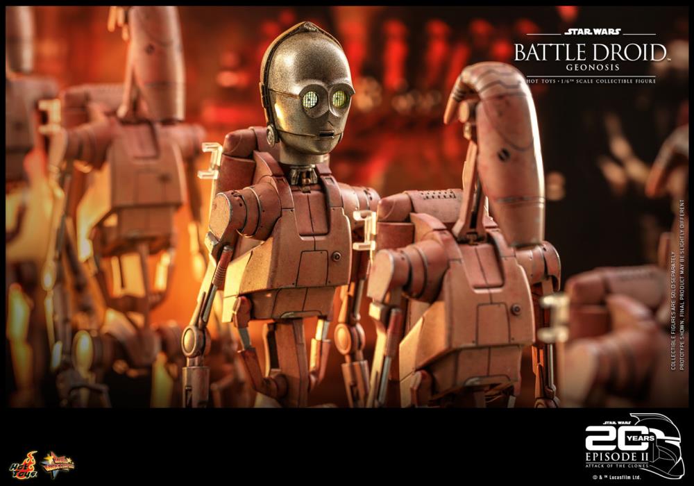 Star Wars: Attack of the Clones MMS649 Battle Droid (Geonosis) 1/6th Scale Collectible Figure Gallery Image 12