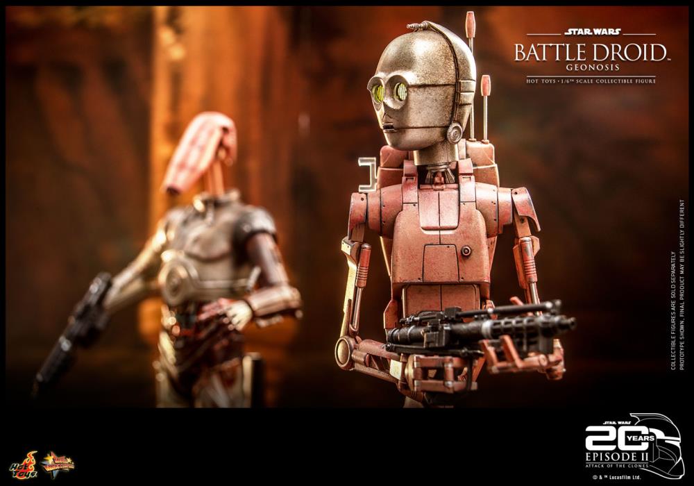 Star Wars: Attack of the Clones MMS649 Battle Droid (Geonosis) 1/6th Scale Collectible Figure Gallery Image 10