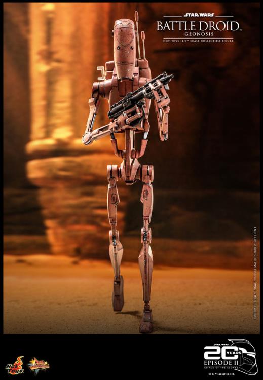 Star Wars: Attack of the Clones MMS649 Battle Droid (Geonosis) 1/6th Scale Collectible Figure Gallery Image 3