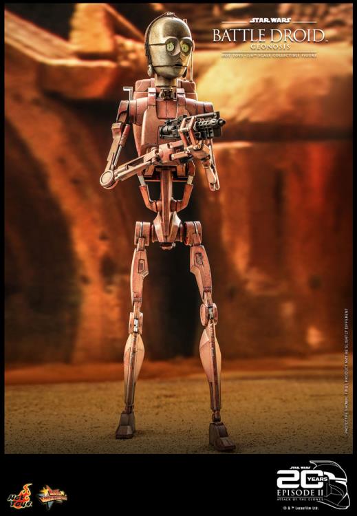 Star Wars: Attack of the Clones MMS649 Battle Droid (Geonosis) 1/6th Scale Collectible Figure Gallery Image 9